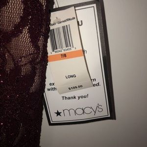 Beautiful burgundy/nude long gown